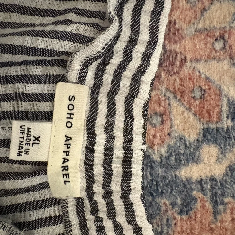 Soho Apparel Black and White Striped Wide-leg Pant - Picture 2 of 5